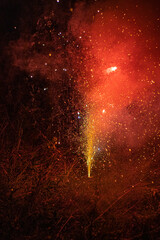 sparks from a sparkler