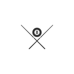 Pool Billiard icon logo