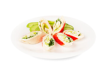 Crab sticks rolls