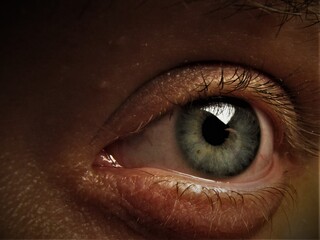 Naklejka premium Blaues Auge 