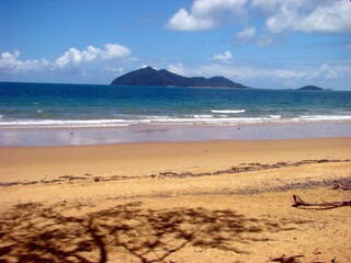 Beach with island and trees