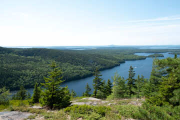 View from Beech Mountain, Arcadia National Park, Maine, USA.