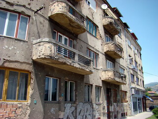 Mostar war damage bosnia