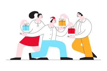 Secret santa in office