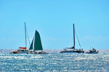 Fototapeta premium sailboat on the sea