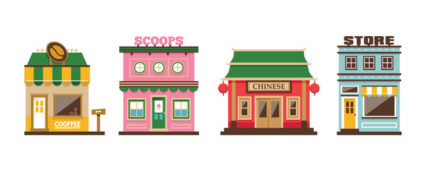 set of vector store in flat style