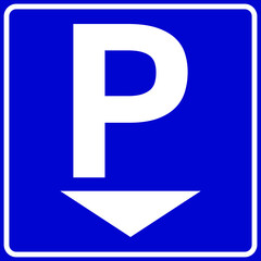 park here sign