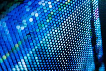 CloseUp LED blurred screen. LED soft focus background. abstract background ideal for design.