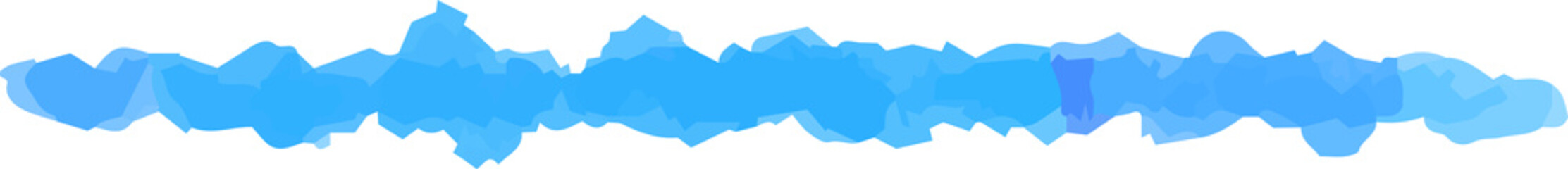 Horizontal pencil line using cold color watercolor texture