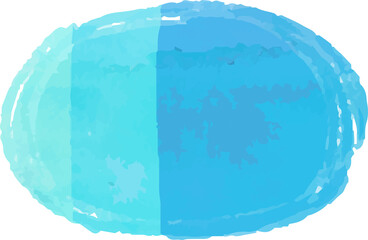 Horizontal circular frame with cold color texture