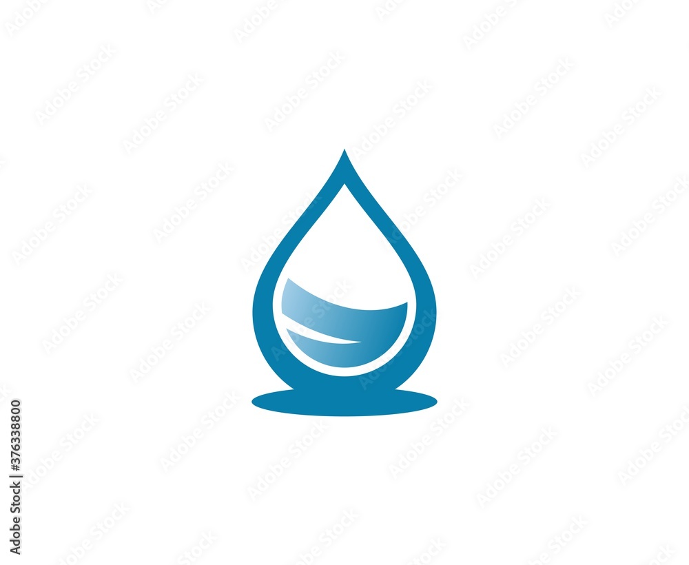 Wall mural Water drop logo
