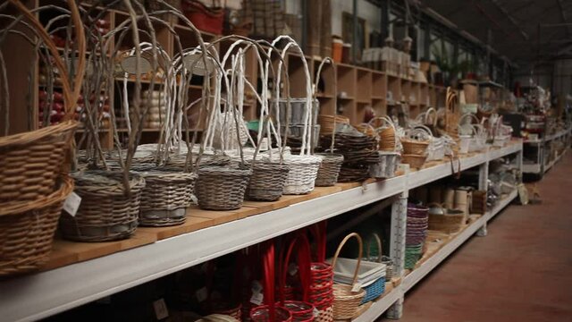 Design purpose basket in home decor shop