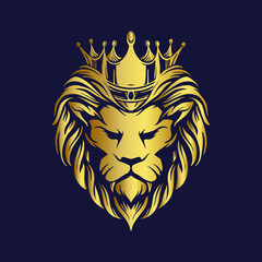 crown gold lion logo Company Premium