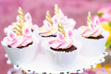 cupcake with pink frosting