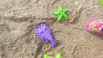 flip flops on the beach