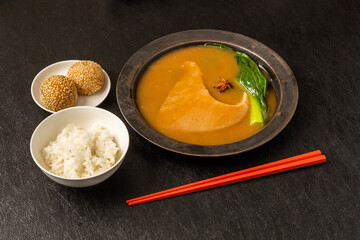 ふかひれの姿煮　luxury Chinese cuisine Shark fin simmered