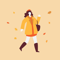 autumn people girl character