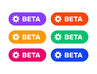 beta shields icon set