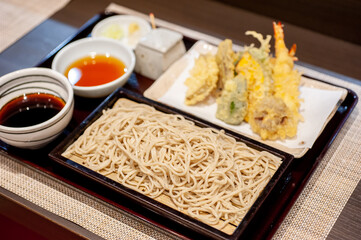 天ざる蕎麦　天ぷらそば　日本蕎麦