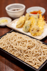 天ざる蕎麦　天ぷらそば　日本蕎麦