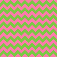 Obraz premium Abstract pink green geometric zigzag texture. Vector illustration.