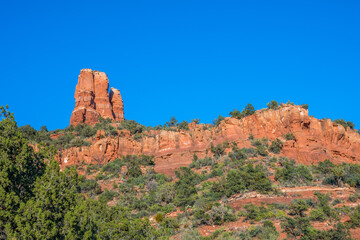 Fototapeta na wymiar Red-Rock Buttes landscape in Sedona, Arizona