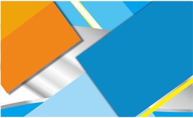 set of colorful banners with shadow