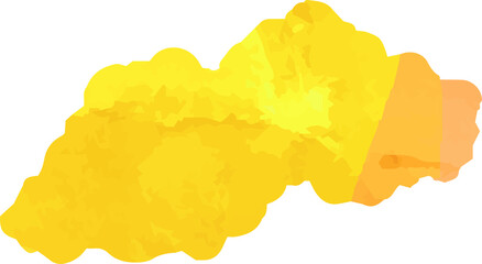 Obraz premium Gold Watercolor Japanese clouds