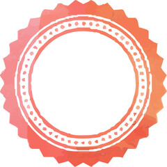 Naklejka premium Warm Watercolor ornament medal