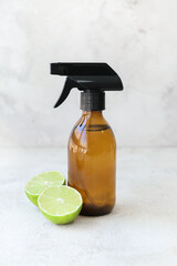 Natural air freshener and lime on table