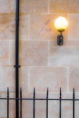 アンティーク調の壁