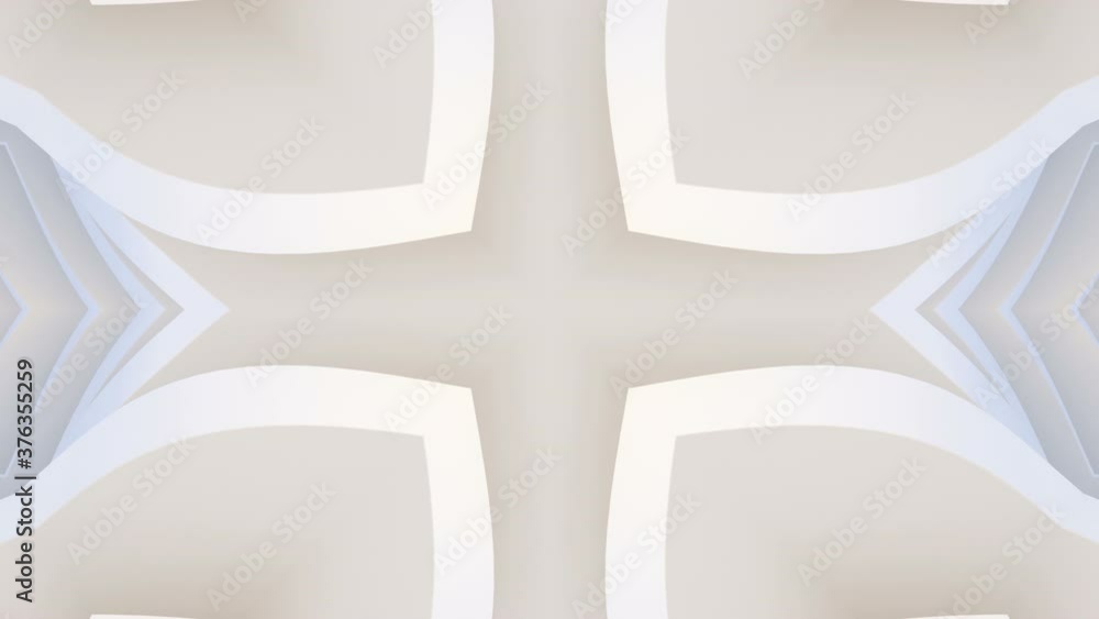 Poster abstract white background. abstract lines. wave background. modern parametric surface. seamless loop