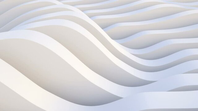 Abstract White background. Abstract lines. Wave background. Modern parametric surface. Futuristic landscape.