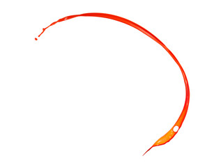 Splashing of the color liquid