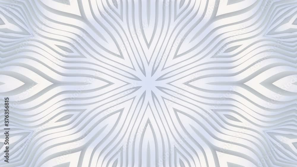 Aufkleber abstract white background. abstract lines. wave background. modern parametric surface. seamless loop