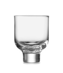 Empty glass on white background