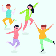 youth day with jumping people