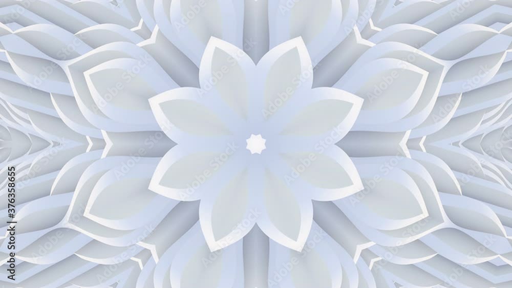 Aufkleber abstract white background. abstract lines. wave background. modern parametric surface. seamless loop