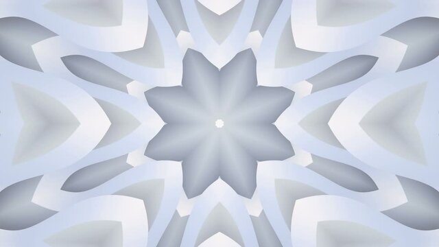 Abstract White background. Abstract lines. Wave background. Modern parametric surface. Seamless looping animation kaleidoscope