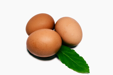 eggs on a white background