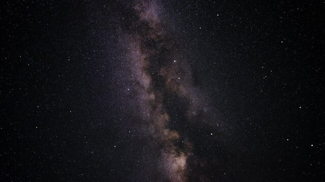 Space Flight Towards the Center of the Milky Way Galaxy (Seamless Looping)
