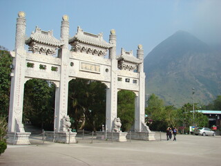 Obraz premium Tian Tan Buddha Park in Hong Kong