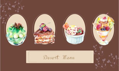 デザートメニュー