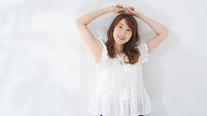 Naklejka premium 女性 イメージ