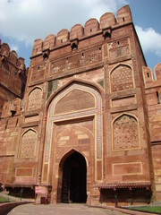 Taj Mahal complex biulding in Agra India