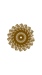 sunflower mandala, very suitable for wall decoration, symbols and others