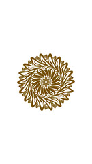 Naklejka na ściany i meble sunflower mandala, very suitable for wall decoration, symbols and others