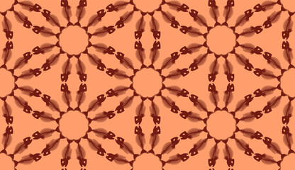 Seamless pattern with Fish skeletons. Endless background. Vector illustration.