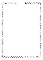 犬の足跡フレーム