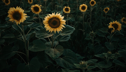 sunflowers in the field